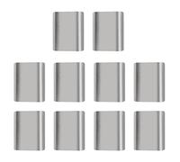 10 pezzi in alluminio e acciaio per funi metalliche, manicotti a crimpare, 4 mm