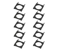 10 pezzi in lega di alluminio 20 mm 22 mm 25 mm 28 mm 30 mm 35 mm 40 mm morsetto for tubo tubo morsetto giunto tubo in carbonio connettore for RC Plant UAV(Aluminum black 40mm)