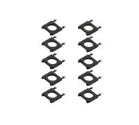 10 pezzi in lega di alluminio 20 mm 22 mm 25 mm 28 mm 30 mm 35 mm 40 mm morsetto for tubo tubo morsetto giunto tubo in carbonio connettore for RC Plant UAV(Aluminum black 22mm)