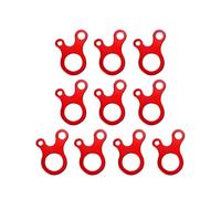 10 pezzi in lega di alluminio leggera fibbia resistenza regolatore annodatura strumento campeggio tendicavo durevole corda leggera in lega di alluminio