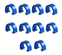 10 pezzi in lega di alluminio per cavo bici C-clips clip alloggiamento del cavo del freno morsetti fissi freno deragliatore cambio clip cavo