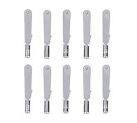 10 pezzi in lega Servo Horns Mandrini Tirare Rod Connettori Morsetto per controlli di volo sicuri nel modello Aviation Regolabile Servo Link