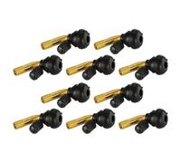 10 pezzi in ottone con angolo di 90° ruote piegate per pneumatici, valvole per, steli cappucci antipolvere, 11,3 mm, adatti per scooter per ciclomotori, quad, motociclette