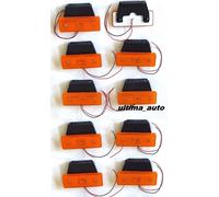 10 Pezzi Indicatore Laterale 24V 4 LED Arancione Ambra Luci per Iveco Mercedes