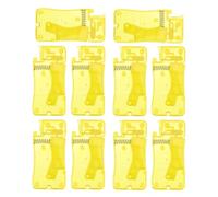 10 Pezzi Infila Ago da Cucito Automatico, Strumento | Ps Giallo, Angoli Arrotondati e Linee Lisce, Non Graffia la Pelle Né Danneggia Tessuto