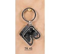 10 PEZZI Inoka Milano Portachiavi acciaio DOPPIO a forma di Cavallo 0DPM