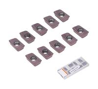 10 pezzi inserti di fresatura per il taglio del tornio in carburo indicizzabili Multi Utilizzo CNC Turning Finitura delle lame di finitura con scatola di archiviazione