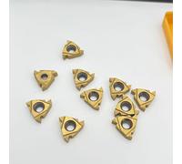 10 pezzi inserti in metallo duro lame dentali for commercio estero transfrontaliero, lame con filettatura esterna, MMT 16ER AG60 US735 UE6020(16IR US735 Golden)