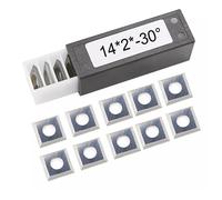 10 Pezzi Inserti Taglierina Quadrati in Carburo 14mm per Compensato MDF HDF Uten