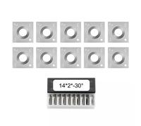 10 Pezzi Inserti Taglierina Quadrati in Carburo 14mm per Compensato MDF HDF Uten