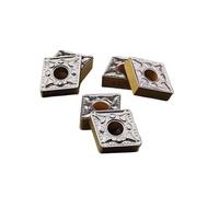 10 pezzi Inserto in carburo CNMG120404 CNMG120408 CNMG120412 Utensile for tornitura Lame for fresatura CNC Elevata durezza Resistente all'usura(CNMG120408 DS4225)