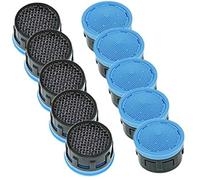 10 Pezzi Interno Rompigetto per Rubinetti Aeratore Perlator Longlife per Rubinetto M24 M22 Filtro Rubinetto da Cucina per Lavandino Lavello Lavabo, Risparmio Idrico e Attacco Rapido