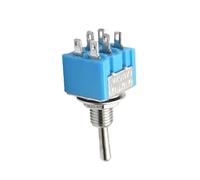 10 pezzi Interruttore a levetta a leva Montaggio da 1/4 di pollice Unipolare Doppio lancio ON-OFF-ON/ON-ON 6A125V/3A250V MTS-102 103 202 203(3Pin ON-ON)