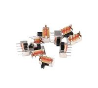 10 pezzi Interruttore a levetta SK12D07VG3 3 mm Altezza maniglia 1P2T Interruttore a scorrimento Piccolo interruttore a levetta Supporto piede laterale
