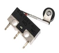 10 pezzi Interruttore di finecorsa del mouse Pulsante momentaneo 1A 125 V CA Interruttore del mouse 3 pin Leva a rullo con maniglia lunga Braccio SPDT 12X6X6MM(Type 8)