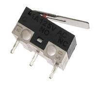 10 pezzi Interruttore di finecorsa del mouse Pulsante momentaneo 1A 125 V CA Interruttore del mouse 3 pin Leva a rullo con maniglia lunga Braccio SPDT 12X6X6MM(Type 7)