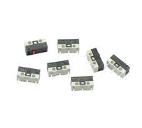 10 pezzi Interruttore di finecorsa Interruttore a pulsante 1A 125V AC Interruttore del mouse 3 pin Manico lungo Braccio di leva a rullo SPDT 12 * 6 * 6mm(Beige)