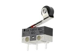 10 pezzi Interruttore di finecorsa Interruttore a pulsante momentaneo 1A 125V CA Interruttore del mouse 3 pin Leva a rullo con maniglia lunga Braccio SPDT 12X6X6MM(Pulley)