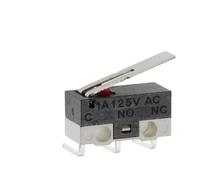 10 pezzi Interruttore di finecorsa Interruttore a pulsante momentaneo 1A 125V CA Interruttore del mouse 3 pin Leva a rullo con maniglia lunga Braccio SPDT 12X6X6MM(Bent foot-4)