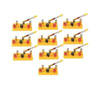 10 pezzi interruttore unipolare doppio tiro educativo per insegnanti regali di compleanno giallo, 7,6 x 4 cm