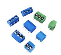10 pezzi KF301-2P KF301-3P KF301-4P 5,0 mm dritto 2P 3P 4P vite connettore terminale PCB blu verde(Green,10PCS_4P)