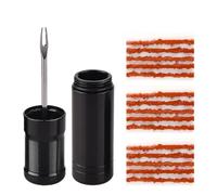 10 Pezzi Kit Riparazione Tubeless Bici, Riparazione Pneumatici Tubeless Professionali per MTB e Bici con 10 PCS di Strisce Adesive e 1 Alesatore, Pneumatici Accessori di Portatile per Riparazione