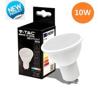 V-TAC Faretto LED con Chip Samsung e Attacco GU10, 10W (Equivalenti a 70W), 1000 Lumen, Luce Bianca Naturale.