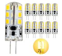 10 pezzi Lampadina LED con attacco bispina G4 3 W (equivalenti a 30 W) AC/DC 12V dotata di 24 x 2835 SMD 300 Lumen 360° Bianco caldo 3000K