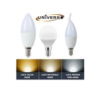 10 PEZZI LAMPADINA LED E14 UNIVERSO 6W 8W LUCE BIANCA FREDDA CALDA NATURALE