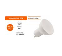 10 Pezzi LAMPADINA LED FARETTO SPOT LAMPADA GU10 220V LED DA 8W/6W FARO SMD [EEK: A+]