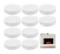 10 Pezzi Lana di Ceramica per Bioetanolo, 8.6x8.6x2.5 cm Spugna in Ceramicas per Camino Bioetanolo, Lana Fibra di Ceramica per Camini da Tavolo Interni, Stufe Alcoliche, Camera di Combustione