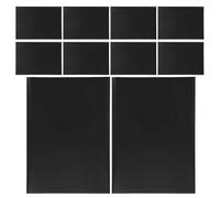 10 Pezzi Lavagna Magnetica Nera per Frigorifero, Cancellabile, Plastica | Fondo Magnetico Affidabile, Bordo Rinforzato, Superficie Liscia Nera, per Cucina, Appunti e Note di Gruppo