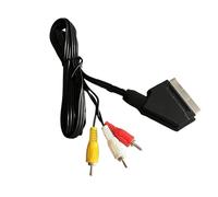 10 pezzi/lotto 1,8 m AV SCART Cavo audio video Cavo TV for NES for NES RGB for CAVO SCART Spina for Cavo video RCA for NES for FC