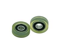 10 pezzi/lotto 10 * 35 * 11 6000RS attrezzature for il fitness rullo/puleggia/ruota materiale poliuretanico ad alta resistenza all'usura cuscinetto rivestito in gomma