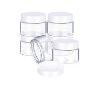 10 pezzi/lotto 30/50/80 ml barattoli di plastica vuoti for cosmetici, contenitori for campioni trasparenti, for ombretti, creme, balsamo for labbra Per Viaggi(80ML 50x60mm)