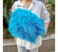 10 pezzi/lotto 45-50 cm piume di struzzo per artigianato matrimonio festa decorazione piume struzzo tavolo piume colorate decorazione-blu lago-35-40 cm 16-18 pollici