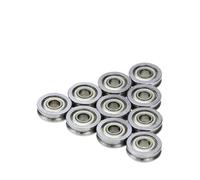 10 pezzi/lotto di parti dell'estrusore della stampante 3D Cuscinetto della puleggia folle con scanalatura a U U604ZZ u-Groove 604U 4 * 13 * 4 mm
