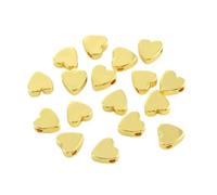 10 pezzi/lotto in acciaio inossidabile a forma di stella, corona, cuore, oro e argento, perline distanziatrici sciolte per fai da te, creazione di gioielli, ciondoli, stile braccialetto, 10-8 mm, 10