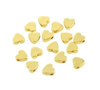 10 pezzi/lotto in acciaio inossidabile a forma di stella, corona, cuore, oro e argento, perline distanziatrici sciolte per fai da te, creazione di gioielli, ciondoli, stile braccialetto, 10-6 mm, 10