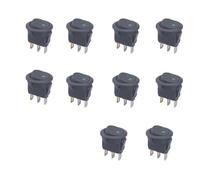 10 pezzi/lotto Interruttore a pulsante con controllo on-off a 4 colori Interruttore a levetta rotondo a LED per auto, camion, 3 pin 12V 20A Ampere Pulsante Di Avvio Pulsante Momentaneo (Green)
