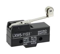 10 pezzi/lotto LXW5-11G3 Microinterruttore a leva con rullo a cerniera centrale Serie LXW5 Interruttore di finecorsa reset corsa momentaneo(Silver)