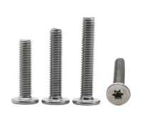 10 pezzi/lotto M1.6 M2 M2.5 M3 M4 M5 M6 M8 304 in acciaio inossidabile a sei lobi Torx ultra sottile super piatto testa wafer bullone(5mm,M3 10pcs)