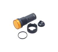 10 pezzi/lotto Pannello di plastica for montaggio su pannello Segnale LED di potenza Indicatore lampada Diametro 16 mm Luce di segnalazione LED 24 V 12 V 220 V Rosso Verde Giallo Blu(12V-Blue)