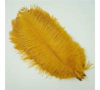 10 pezzi/lotto piume di struzzo colorate per artigianato, decorazioni per matrimoni, accessori artigianali, centrotavola, decorazioni di piume di carnevale, dorate, 50-55 cm, 20-22 pollici