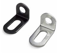 10 pezzi lotto staffa angolare regolabile in metallo ferro forma L angelo destro supporto for mensola supporto tavola Connect ecc.(Silver 10PCS)