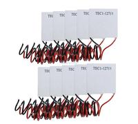 10 pezzi/lotto TEC1 12715 TEC1-12715 12V TEC Dispositivo di Raffreddamento Termoelettrico Peltier 40x40MM 12V-15.4V 15A Peltier Elemente Modulo (TEC1-12715)