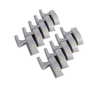 10 Pezzi Luce Cerniera LED, Sensore di Luce, 3 LED Bianco Freddo | Si Accende All’Apertura Della Menta, Evita Di Cercare Al Buio, 3 Perle LED Alta Luminosità Con Batteria 12V 23A