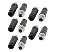 10 pezzi M12 4 pin connettore maschio spina aviazione impermeabile for cavo IP67