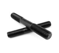10 pezzi M14*45mm perno filettato a doppia estremità, acciaio al carbonio grado 8.8 finitura ossido nero barra filettata lunga uguale per fissaggio di collegamento per manutenzione industriale mobili