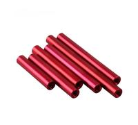 10 pezzi M2.5 alluminio 6-70mm colonna in lega di supporto/distanziatore perno di fissaggio per Rc Quadcopter Fpv Plant Drone(Red - 1pc,(10Pcs) M2.5x30-D4)